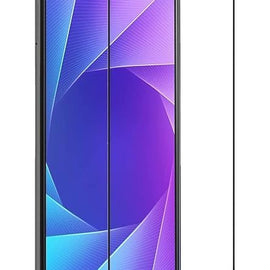 FTI FLEXI-TECH INDUSTRIES Premium Tempered Glass Compatible For VIVO-Y95 Edge to Edge With Micro Fibre Cloth, Wet Wipe Dry for Clean