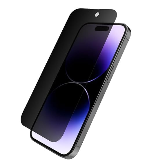 FTI FLEXI-TECH INDUSTRIES Premium Tempered Glass Compatible For Iphone-16-Privacy Edge to Edge With Micro Fibre Cloth, Wet Wipe Dry for Clen
