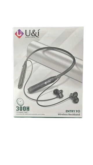 U&i Born to Win Wireless Bluetooth Neckband Earphones | Powerful Bass | Clear Calling with Noise | Long Battery Life | Sweat Resistant | Fast Charging | Comfortable Fit for Sports & Daily Use