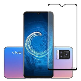 FTI FLEXI-TECH INDUSTRIES Premium Tempered Glass Compatible For VIVO-Y73S Edge to Edge With Micro Fibre Cloth, Wet Wipe Dry for Clean