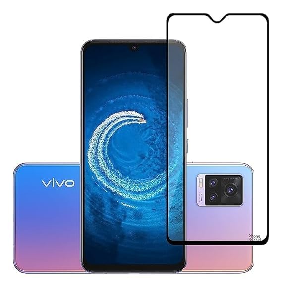 FTI FLEXI-TECH INDUSTRIES Premium Tempered Glass Compatible For VIVO-Y73S Edge to Edge With Micro Fibre Cloth, Wet Wipe Dry for Clean