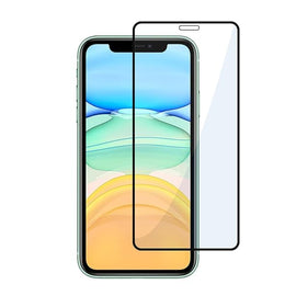 FTI FLEXI-TECH INDUSTRIES Iphone-11 Mobile Premium Tempered Glass Edge to Edge With Micro Fibre Cloth, Wet Wipe Dry for Clen