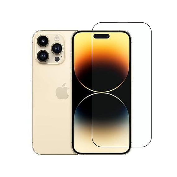 FTI FLEXI-TECH INDUSTRIES Iphone-14 PRO MAX Mobile Premium Tempered Glass Edge to Edge With Micro Fibre Cloth, Wet Wipe Dry for Clen