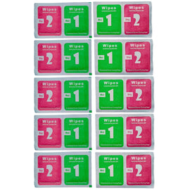Cleaning Wipes Wet and Dry Set of 10 | Screen Lens Care Solution | Safe for Camera Mobile Laptop LED Glass TV | Streak Free Cleaning | Dust Oil Smudge Removal