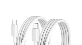 FTI FLEXI-TECH INDUSTRIES USB Type-C to 1 Metre (Pack of 2) Fast Charging Cable Charging Unbreakable Compatible Smartphones, Tablets & other Type C devices, 480Mbps Data Sync, Quick Charge (White)