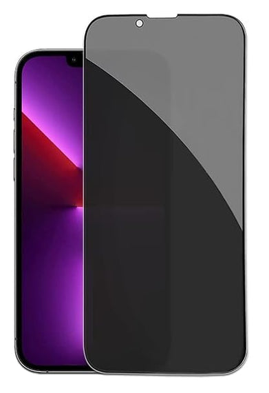 FTI FLEXI-TECH INDUSTRIES Premium Tempered Glass Compatible For Iphone-14-PLUS-Privacy Edge to Edge With Micro Fibre Cloth, Wet Wipe Dry for Clen