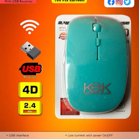 FTI FLEXI-TECH INDUSTRIES Wireless Mouse 2.4GHz – High Precision Optical Mouse with USB Nano Receiver | Ergonomic, Silent Click, Long Battery Life | Compatible with PC, Mac, Laptop & Smart TV (Black)